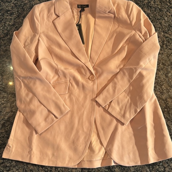 DG2 Diane Gilman pink blazer NWT L - Picture 8 of 11